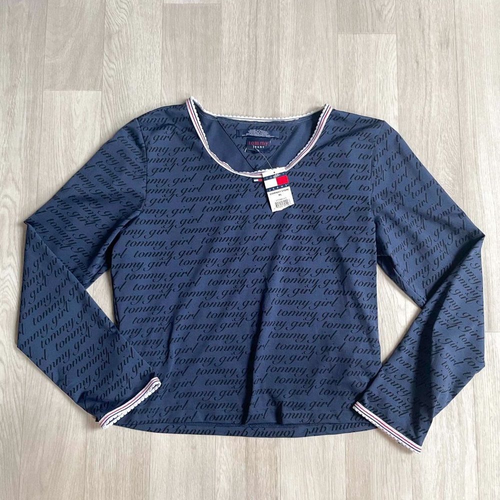 Tommy Girl Y2K Deadstock Logo Top Girls XL women’s XS Vintage